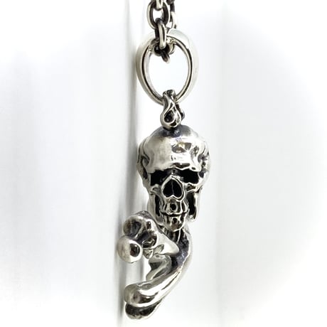 FN Sideways Crossbone Skull Pendant
