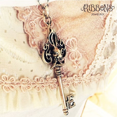 Spade Bunny Key Pendant