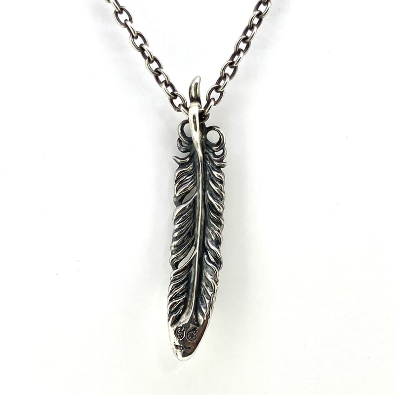 アクセサリー 00s archive feather black necklace Black Feather Pendant | RIBBONS ／ CROWS GLOWS（