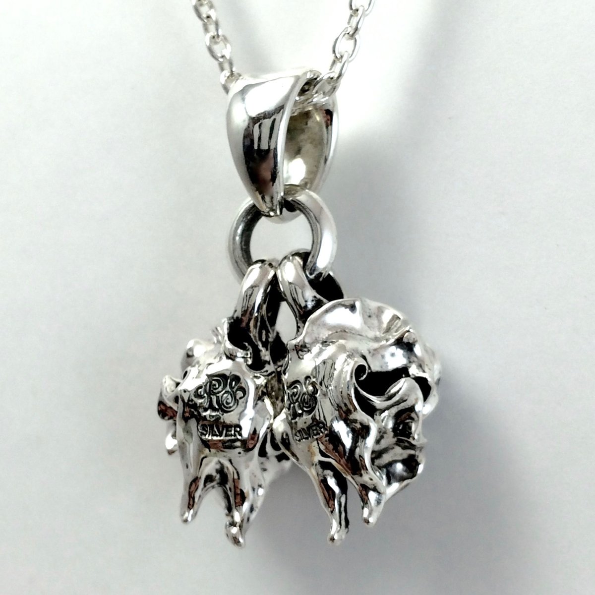 Twins Rose Pendant | RIBBONS ／ CROWS GLOWS（ シルバ