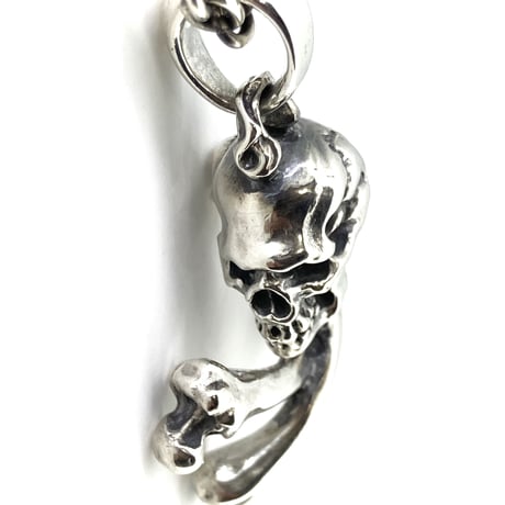 FN Sideways Crossbone Skull Pendant