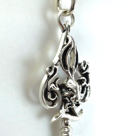 Spade Bunny Key Pendant