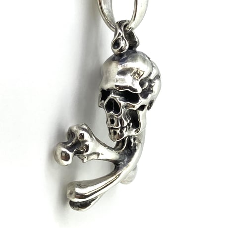 FN Sideways Crossbone Skull Pendant