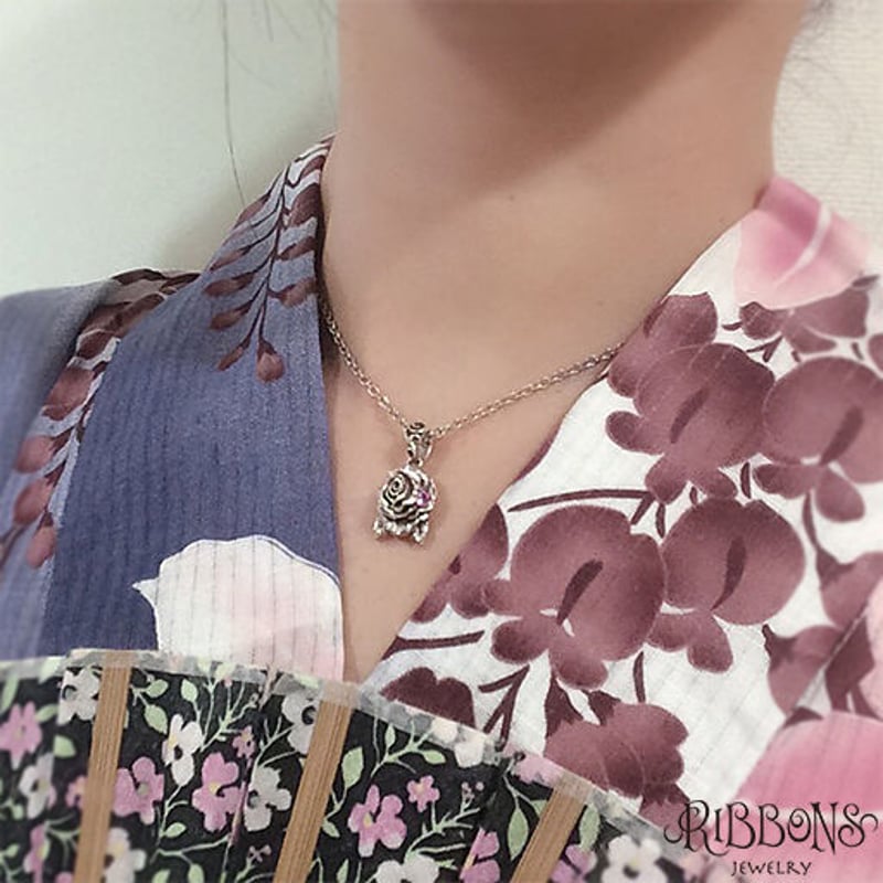 T Rose Pendant | RIBBONS ／ CROWS GLOWS（ シルバーアクセ