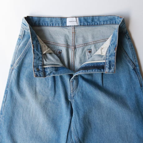 Selvedge wide jeans - Vintage wash / Indigo