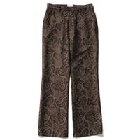 Flare fit utility trouser - Big paisley jacquard / Brown