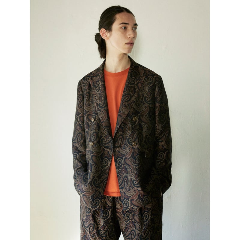 Double tailored jacket - Paisley jacquard / Bei...