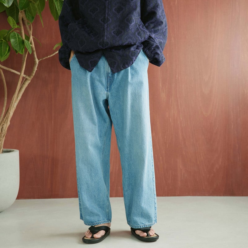 Selvedge wide jeans - Vintage wash / Indigo | s