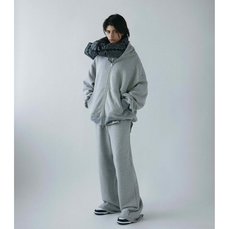 FRAMeWORK 裏起毛フレアーパンツ グレー 36