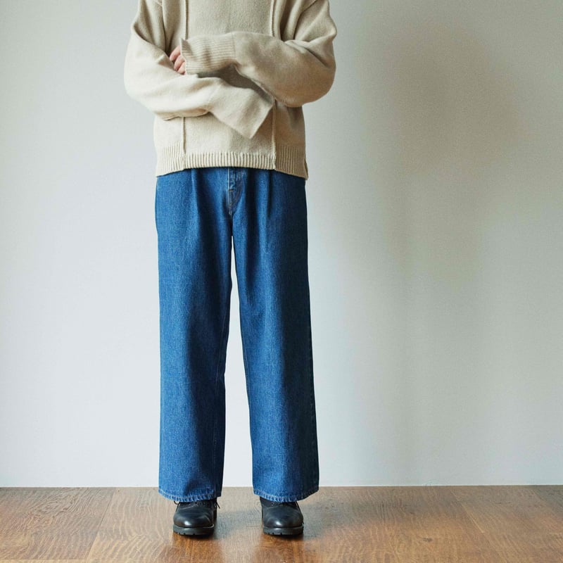 Selvedge wide jeans - Bio wash / Indigo | super