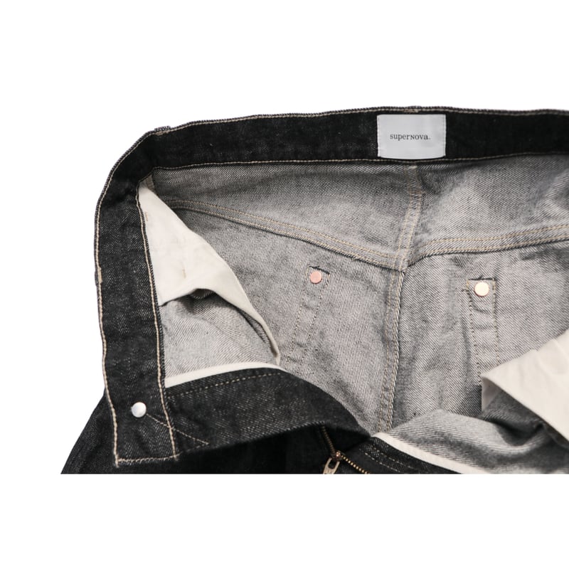 Wide Selvedge jeans - One wash / Black | superN