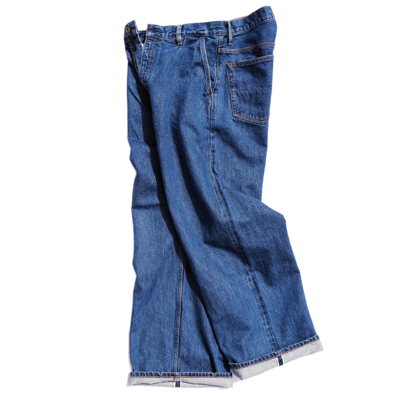 Selvedge wide jeans - Bio wash / Indigo | super