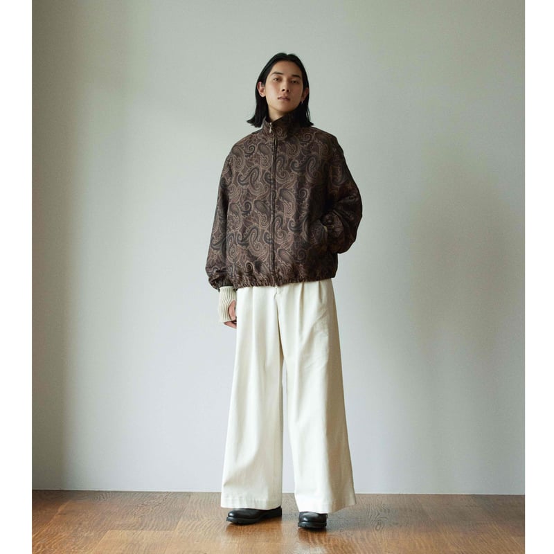 Track jacket - Big paisley jacquard / Brown | s...