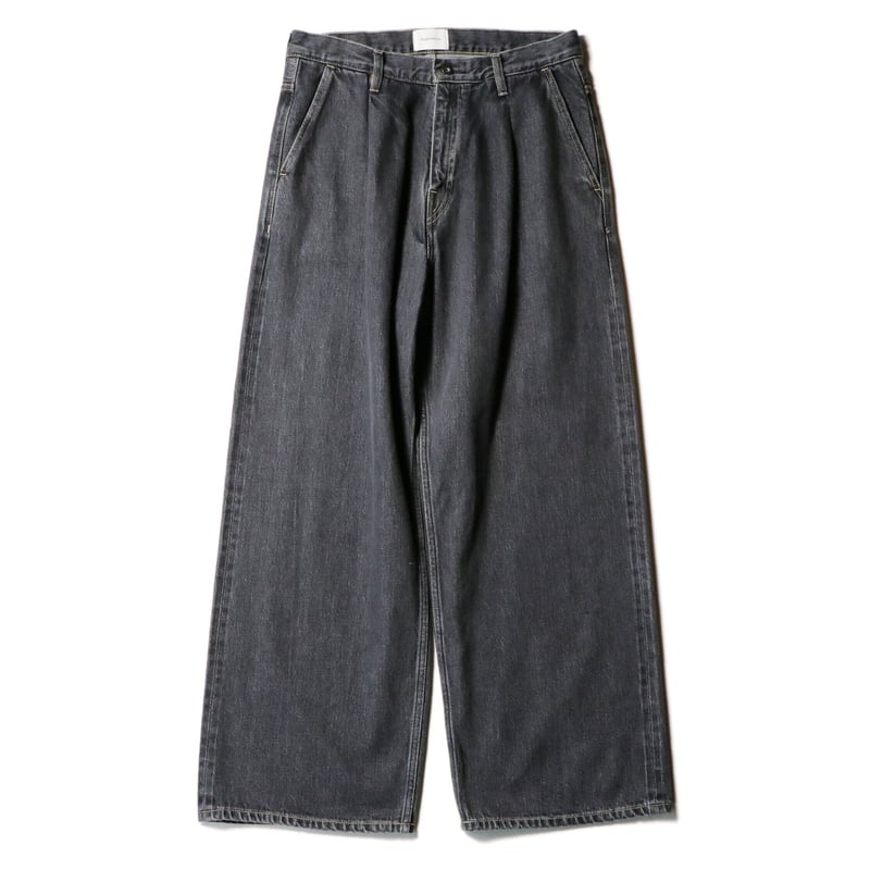 Selvedge wide jeans - Bio wash / Black | superN...