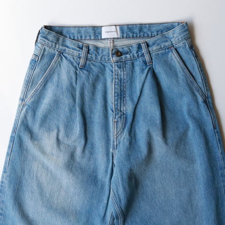 Selvedge wide jeans - Vintage wash / Indigo