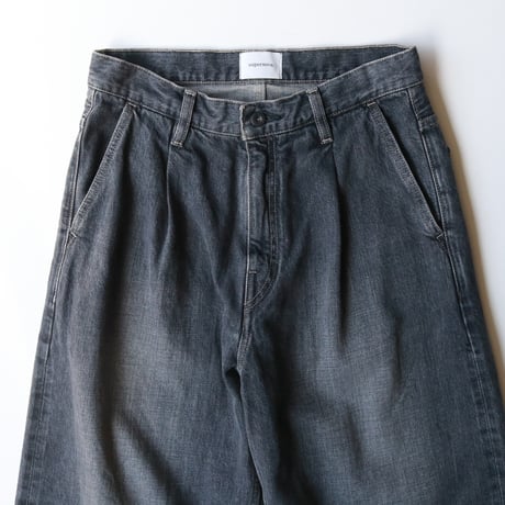 Selvedge wide jeans - Vintage wash / Black