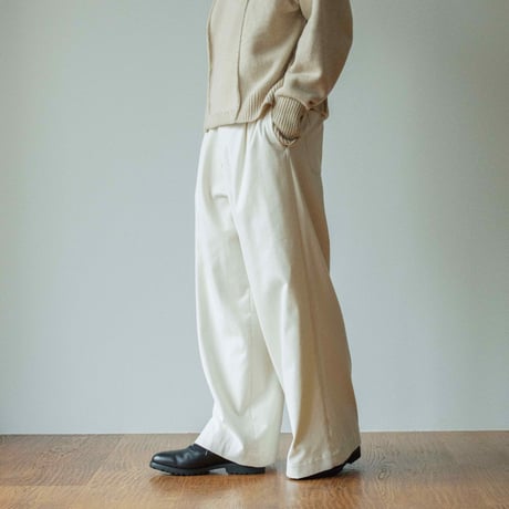 Baggy utility trouser - Brushed drill / Off white