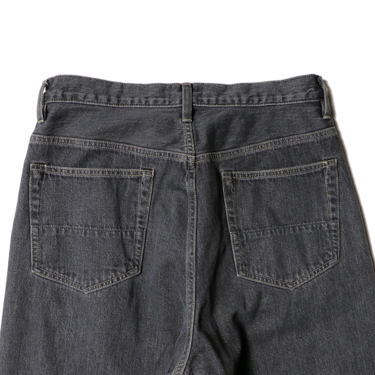 Selvedge wide jeans - Bio wash / Black | superN...