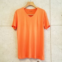 【RAFFAELLO】ORANGE V-Neck T-Shirt