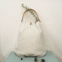 バゲットのためのプリーツバッグ（ベルトは風呂敷バッグのベルトになります！）