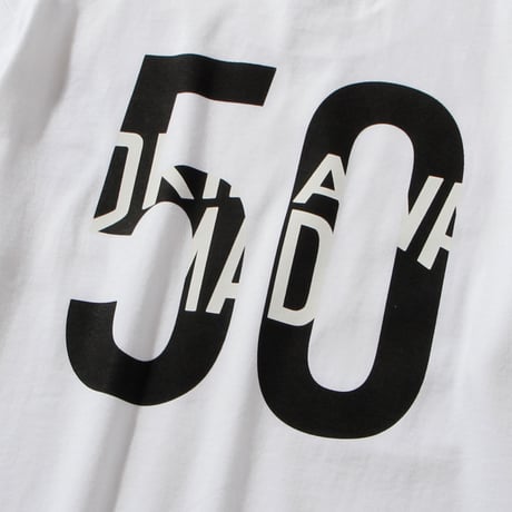 OKINAWAMADE 「50」ロゴTシャツ（ホワイト）