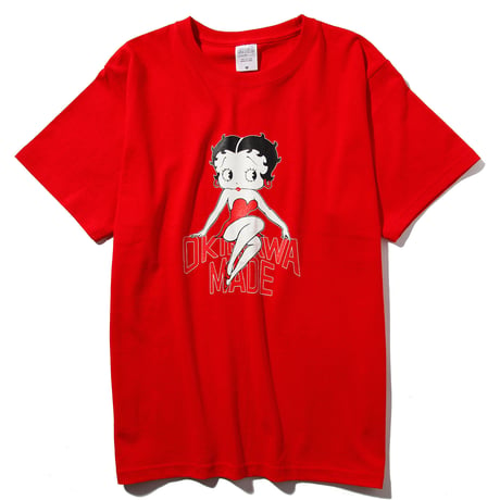 BETTY BOOP／OKINAWAMADE™コラボTシャツ（レッド）