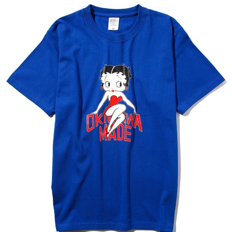 BETTY BOOP／OKINAWAMADE™コラボTシャツ（ブルー）