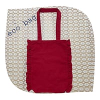 frills eco bag (red)
