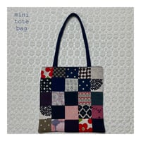 mini tote bag(patchwork-R)