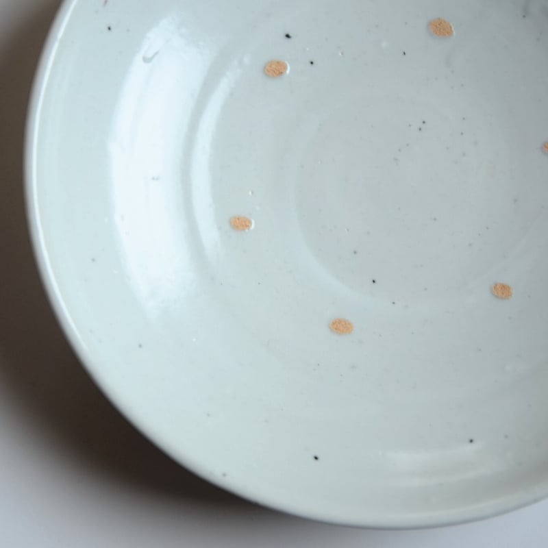 境 知子さん 白磁 6.5浅鉢 | ろばの家