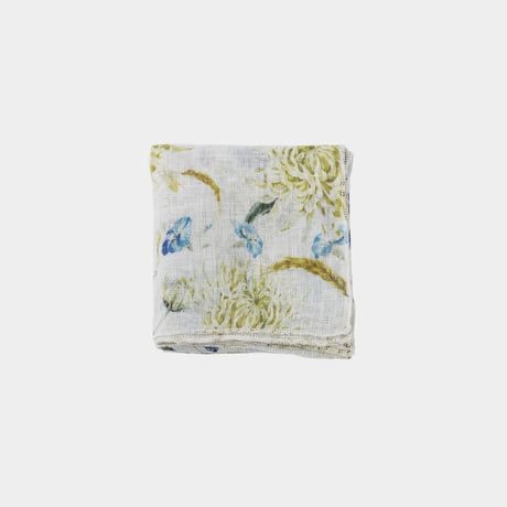 【新柄入荷】Lino e Lina リトアニアリネンのハンカチ フロレゾン