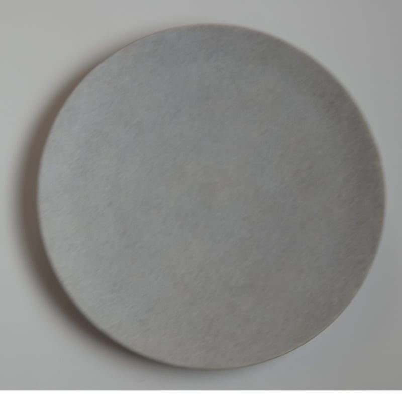 桑原典子さん 8寸細プレーン皿 (白) | ろばの家