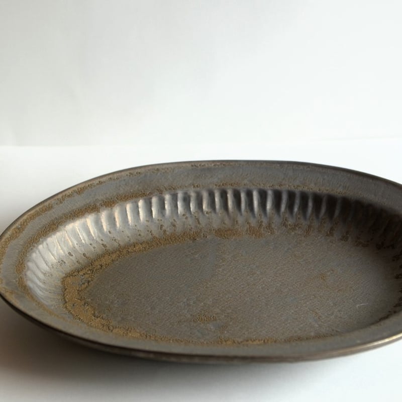 加藤かずみさん 輪花オーバル L(錆) | ろばの家