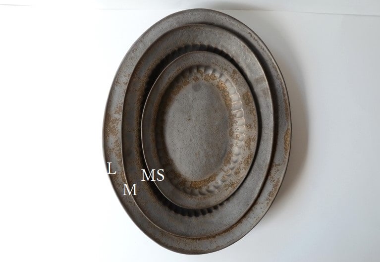 加藤かずみさん 輪花オーバル L(錆) | ろばの家