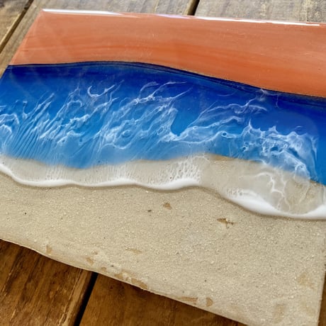 Resin art panel by Hawaii one surf