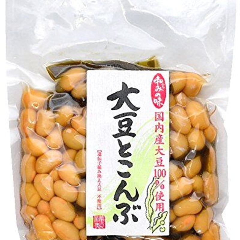 大豆の大豆 4個までメール便送料無料】大豆とこんぶ 160g（国内産 大豆 100