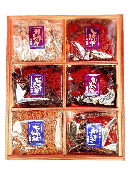 特撰 佃煮セット 京都 鴨川（高級木箱6種入り）お中元 お歳暮