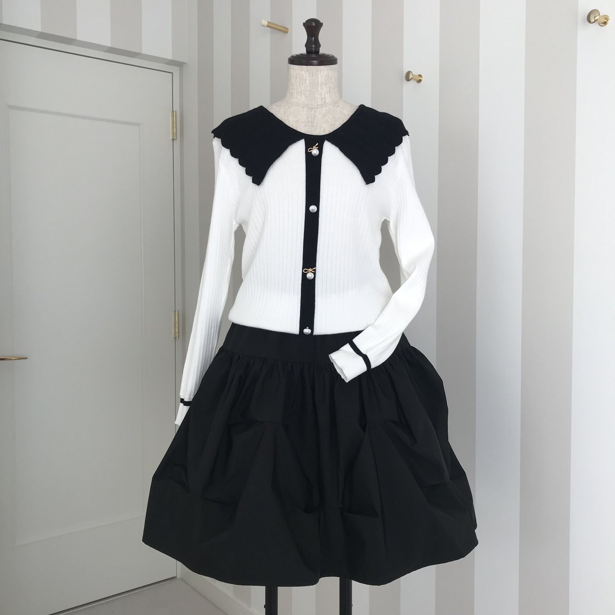 トップス rei0ji ノースリーブタイトミニドレス/胸元オープンカット/ジップ