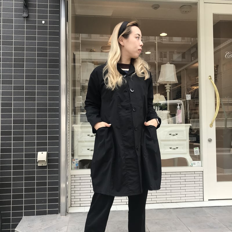 Zegna レザースプリングコート　ML 黒 Celina Fringed Leather Trench in Black | L'AGENCE