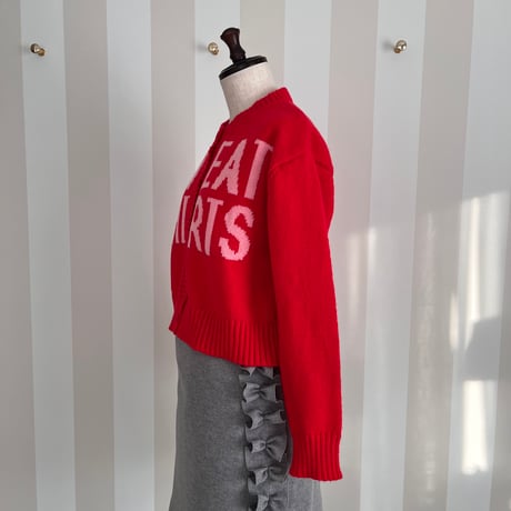 11-054     赤　sweatshirtsセーター　セレクト商品　フリー