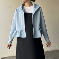2-075    マカロンブルー　ボレロパーカー　Ｌ