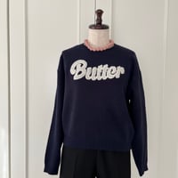 11-165     ネイビー　butterセーター　セレクト商品　フリー