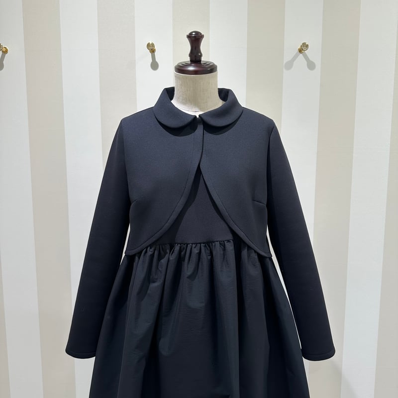 1-099 黒 襟付きボレロ L | capriciousmie