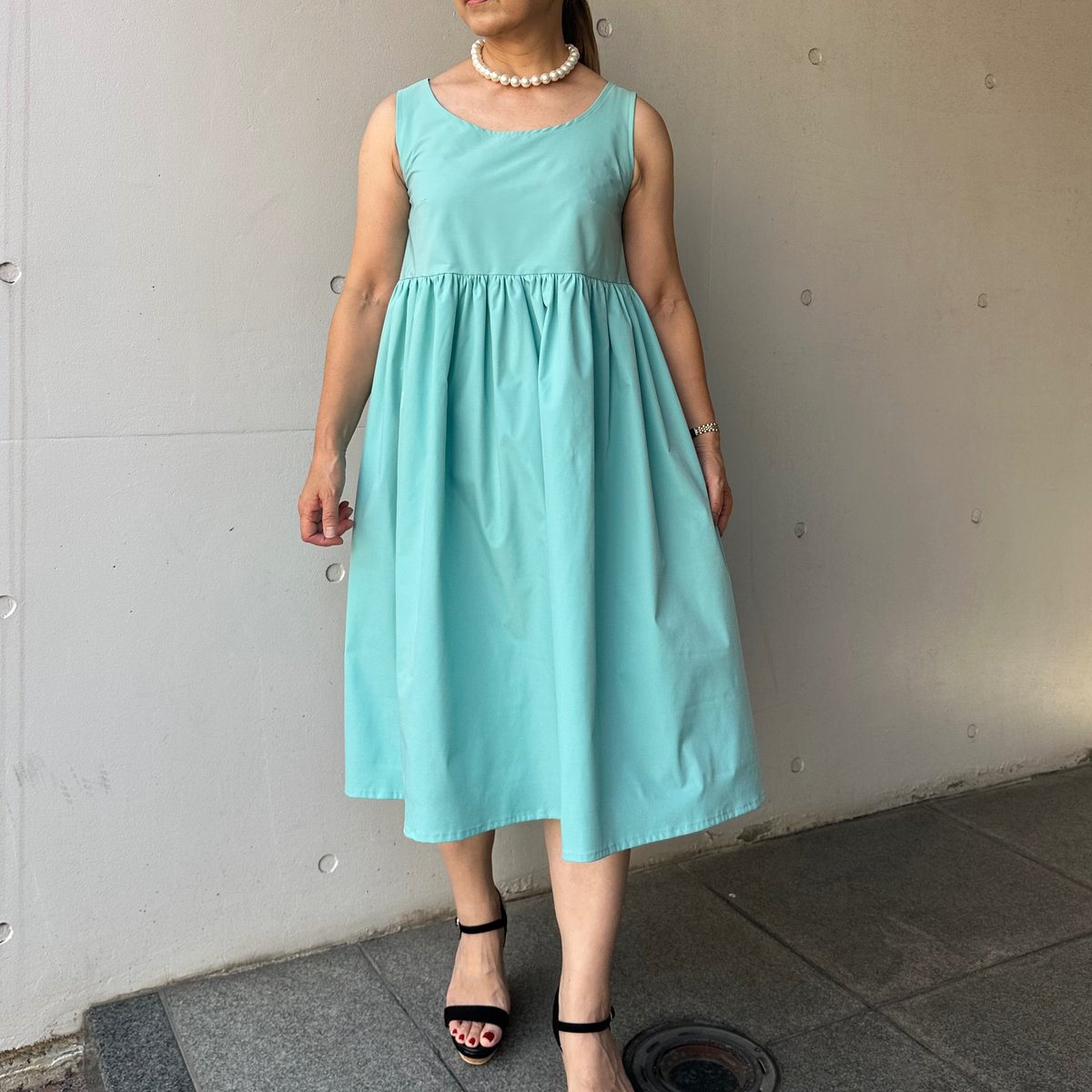 8-090 ティファニーブルー ドールワンピース M | capriciousmie
