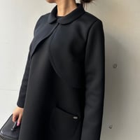 11-021    黒　襟付き長袖ボレロ　Ｍ