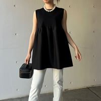 6-197    黒　ドールチュニック　ＸＬ