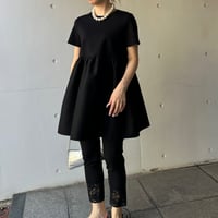 6-198    黒　半袖ドールチュニック　Ｍ