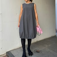 10-037    グレー　バルーンワンピース　ＳＭ