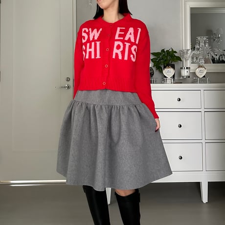 11-054     赤　sweatshirtsセーター　セレクト商品　フリー