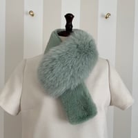 11-109    ミントグリーン　FOX×フェイクマフラー